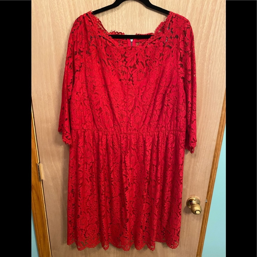 NWT Lane Bryant Womens Dress 18 Red